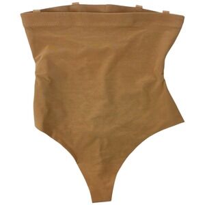 Honeylove‎ SuperPower Thong High Waist Shapewear L Nude Sand Firm Control Smooth
